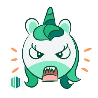 🤬 emoji Unicorn Telegram sticker 13 of 20