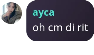 Sticker from ayca malas mengetik