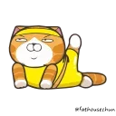 🐱 emoji 白爛貓X☆隱藏版☆ @fathousechun Telegram sticker 16 of 24