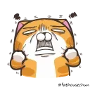 🐱 emoji 白爛貓X☆隱藏版☆ @fathousechun Telegram sticker 11 of 24