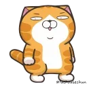 🐱 emoji 白爛貓X☆隱藏版☆ @fathousechun Telegram sticker 19 of 24