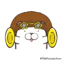 🐱 emoji 白爛貓X☆隱藏版☆ @fathousechun Telegram sticker 24 of 24