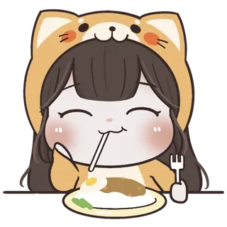 😆 emoji @waesticker Baby Chubby Girl x Meow Telegram sticker 4 of 41