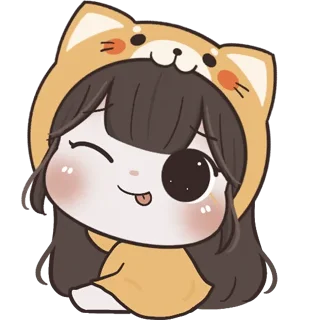 😜 emoji @waesticker Baby Chubby Girl x Meow Telegram sticker 8 of 41