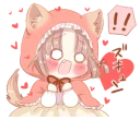 Sticker from The Little Red Riding Hood and wolf @bistic