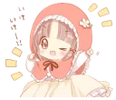 😉 emoji The Little Red Riding Hood and wolf @bistic Telegram sticker 20 of 40