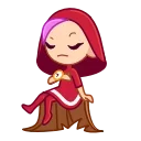 😕 emoji @Opstickerpacks ✨Red riding Hood 💥❤️ Telegram sticker 13 of 20