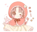 Sticker from The Little Red Riding Hood and wolf @bistic