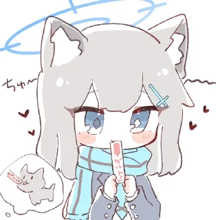 Sticker from 💖砂狼シロコ💖 @DimensionID