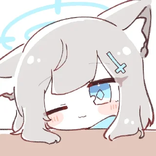 Sticker from 💖砂狼シロコ💖 @DimensionID