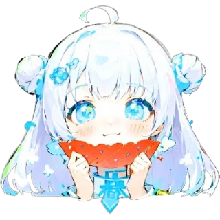 🍉 emoji 小云包 Telegram sticker 9 of 10