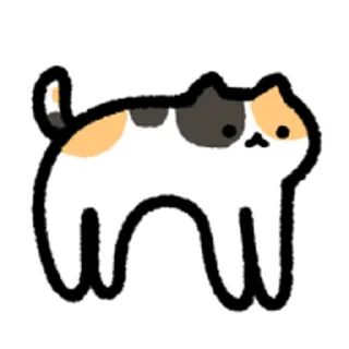 ⭐ emoji calico cat move Emoji_kal Telegram sticker 14 of 40