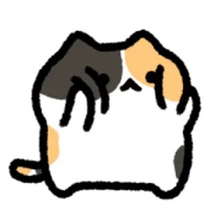 ⭐ emoji calico cat move Emoji_kal Telegram sticker 5 of 40