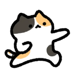 ⭐ emoji calico cat move Emoji_kal Telegram sticker 18 of 40