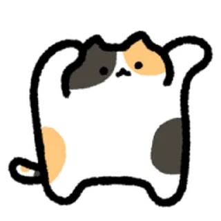 ⭐ emoji calico cat move Emoji_kal Telegram sticker 19 of 40