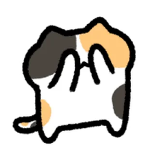 ⭐ emoji calico cat move Emoji_kal Telegram sticker 10 of 40