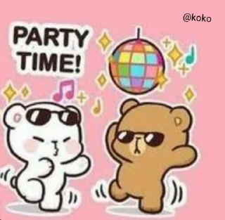 🥳 emoji koko (@CalsiBot) Telegram sticker 18 of 120
