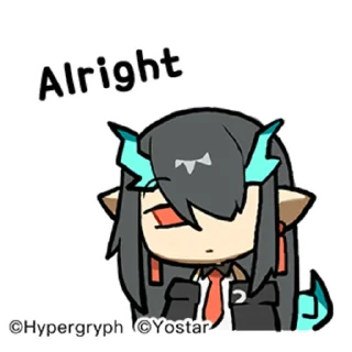 🤨 emoji Arknights Telegram sticker 9 of 15