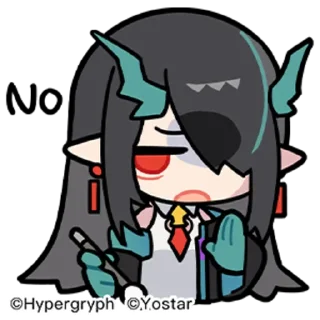 👎 emoji Arknights Telegram sticker 6 of 15