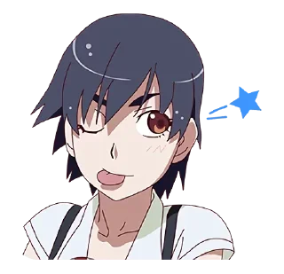 😜 emoji Monogatari @Yoga_CIC Telegram sticker 16 of 88