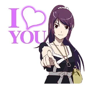💜 emoji Monogatari @Yoga_CIC Telegram sticker 12 of 88