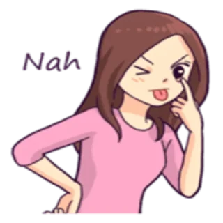 🙅‍♀️ emoji You and  I : Daily Talk Telegram sticker 22 of 40