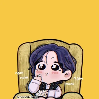 Sticker from Chibi Jungkookie by: Xabiru