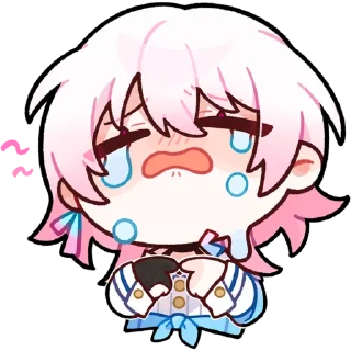 😭 emoji 星穹鐵道·三月七 @pokenlee666 Telegram sticker 10 of 16