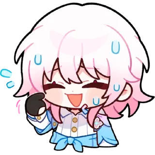 😥 emoji 星穹鐵道·三月七 @pokenlee666 Telegram sticker 11 of 16