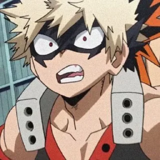 🙃 emoji Bakugo @uchiha_lord Telegram sticker 14 of 38