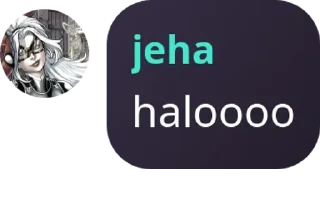 Sticker from jeha words