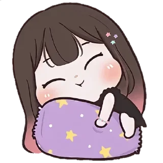 🛌 emoji @adi_xd ≈ Cute Girl - Collection 14 ---------------------------- Telegram sticker 13 of 40