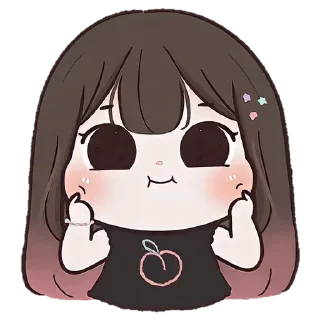 🥰 emoji @adi_xd ≈ Cute Girl - Collection 14 ---------------------------- Telegram sticker 24 of 40