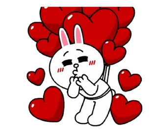 ❤️ emoji Line Characters @Stickersey Telegram sticker 14 of 45