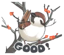👍 emoji Small birds sticker! Telegram sticker 2 of 40