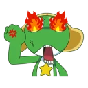 😡 emoji Keroro Cartoon capture Telegram sticker 10 of 42