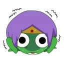 😖 emoji Keroro Cartoon capture Telegram sticker 13 of 42