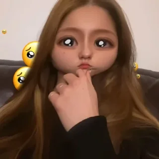 🥺 emoji ★.  𝐇eejin 𝐌engsedih - @RosieeBoww Telegram sticker 7 of 9