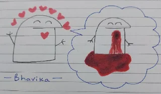 Sticker from Seiki Yang or Bhavika's Saste Nashe Art