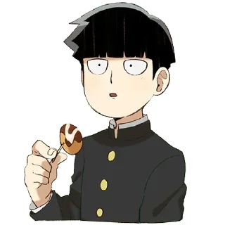 😀 emoji Mob phycho @mangaenglish Telegram sticker 6 of 30
