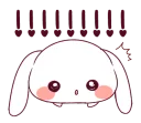 😟 emoji Ultra-small rabbit @tikelku Telegram sticker 17 of 41