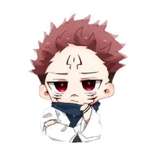 😐 emoji Murid Gojo Satoru by @Feelexhausted Telegram sticker 11 of 34