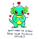 🖕 emoji @nodubby Offends Telegram sticker 7 of 118