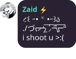 🔫 emoji Zaid Telegram sticker 10 of 22