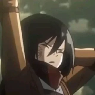 🔳 emoji Mikasa @xvieravelyn @Hinatastick Telegram sticker 24 of 47