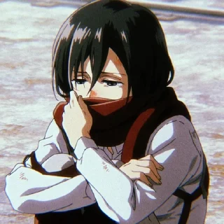 🔳 emoji Mikasa @xvieravelyn @Hinatastick Telegram sticker 15 of 47