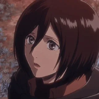 🔳 emoji Mikasa @xvieravelyn @Hinatastick Telegram sticker 13 of 47