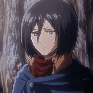 🔳 emoji Mikasa @xvieravelyn @Hinatastick Telegram sticker 17 of 47