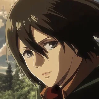 🔳 emoji Mikasa @xvieravelyn @Hinatastick Telegram sticker 14 of 47