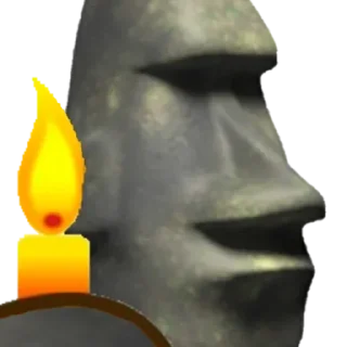 🗿 emoji onkar_xd moai Telegram sticker 15 of 65